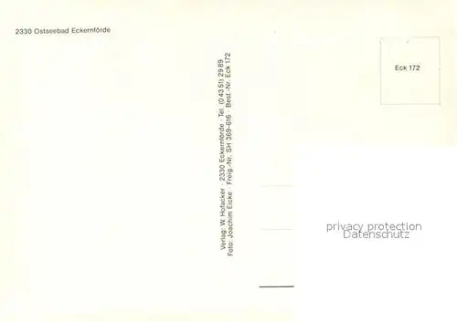 AK / Ansichtskarte Eckernfoerde Fliegeraufnahme / Eckernfoerde