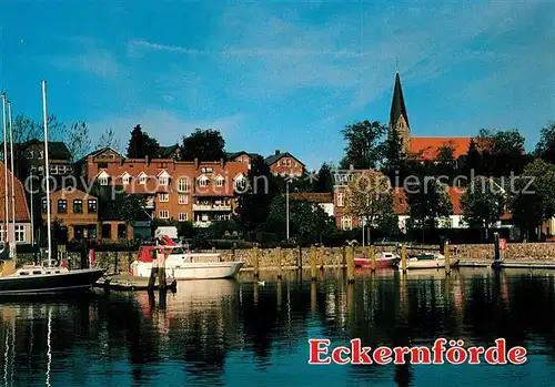 AK / Ansichtskarte Eckernfoerde Hafen / Eckernfoerde