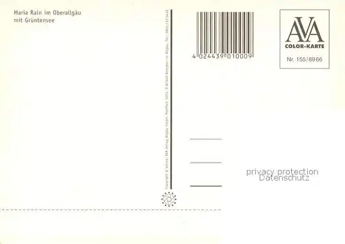 AK / Ansichtskarte Maria_Rain_Allgaeu Fliegeraufnahme Gruenten Stuiben Maria_Rain_Allgaeu