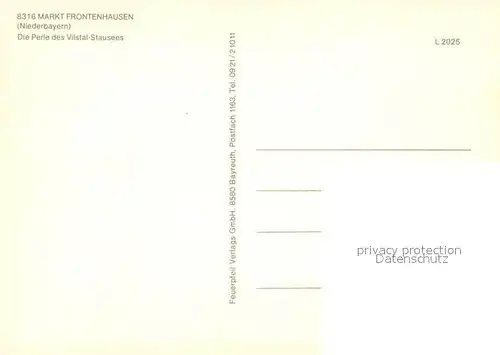 AK / Ansichtskarte Frontenhausen  Frontenhausen