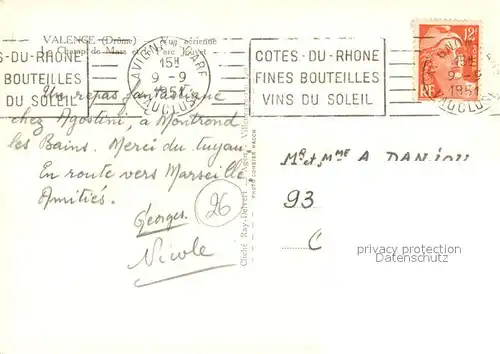 AK / Ansichtskarte Valence_Drome Champ de Mars et Parc Jouvet vue aerienne Valence_Drome