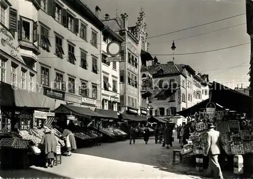 AK / Ansichtskarte Bolzano Piazza delle Erbe Obstmarkt Bolzano