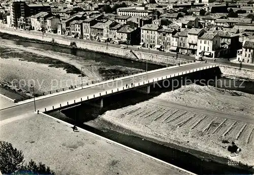 AK / Ansichtskarte Ales Le Pont Neuf vue aerienne Ales