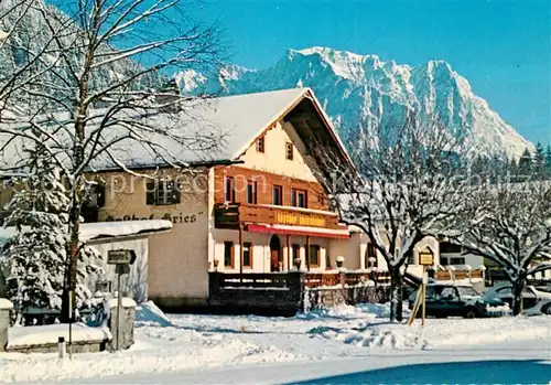 AK / Ansichtskarte Gries_Lermoos_Tirol Gasthof Pension Grieserhof Winterimpressionen Alpen Gries_Lermoos_Tirol