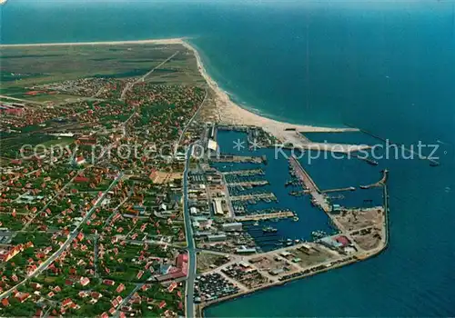 AK / Ansichtskarte Grenen_Skagen Hafen Fliegeraufnahme Grenen Skagen