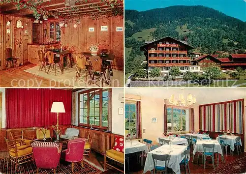 AK / Ansichtskarte Klosters_Dorf Hotel Albeina Restaurant Klosters_Dorf