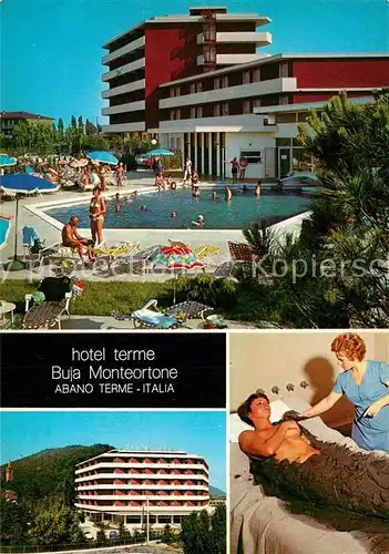 AK / Ansichtskarte Abano_Terme Hotel Terme Buja Monteortone Swimming Pool Kuranwendung Abano Terme