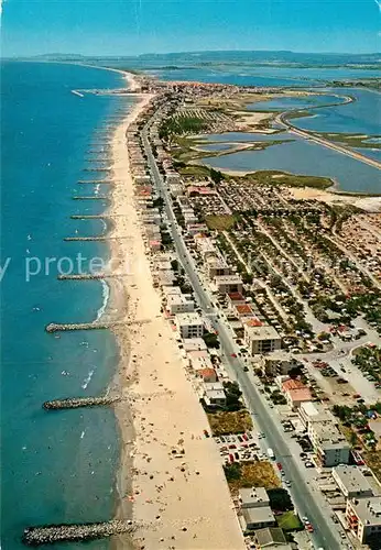 AK / Ansichtskarte Palavas les Flots_Herault Avenue Saint Maurice Plage vue aerienne Palavas les Flots_Herault