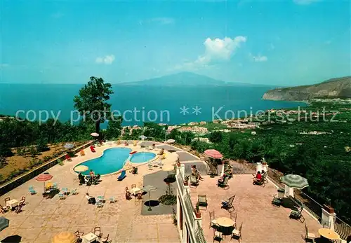 AK / Ansichtskarte Sant_Agata_sui_due_Golfi Grand Hotel Hermitage Swimming Pool Meerblick Sant_Agata_sui_due_Golfi