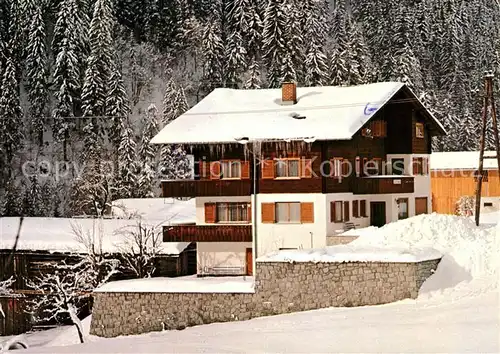 AK / Ansichtskarte Gortipohl_St_Gallenkirch_Vorarlberg Pension Willi im Winter Gortipohl_St