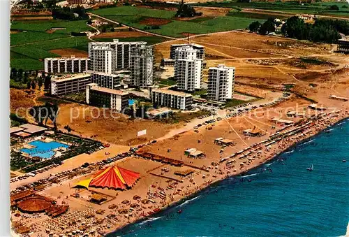 AK / Ansichtskarte Torremolinos Torre Los Tres Caballos Playa vista aerea Torremolinos