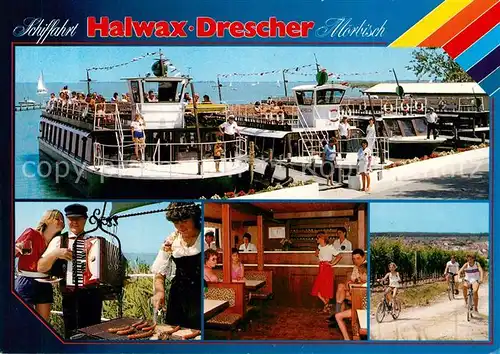AK / Ansichtskarte Moerbisch_See Schiffahrt Halwax Drescher  Moerbisch See