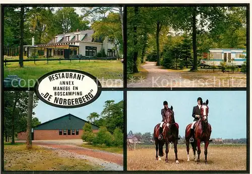 AK / Ansichtskarte Norg Restaurant Cafe Manege Camping De Norgerberg Pferde Norg