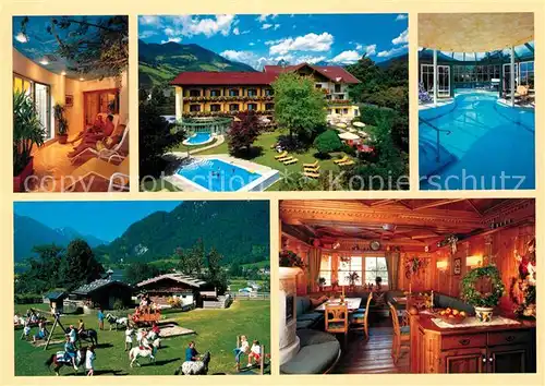 AK / Ansichtskarte St_Johann_Pongau Hotel Lerch Pferde Spielplatz Pool St_Johann_Pongau