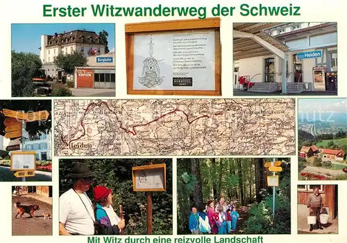 AK / Ansichtskarte Appenzell_IR Vorderland erster Witzwanderweg  Appenzell IR