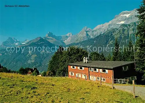AK / Ansichtskarte Haslen_GL Auenalp Skihaus SC Altstetten Haslen_GL