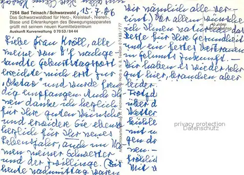 AK / Ansichtskarte Bad_Teinach Zavelstein Schwarzwaldbad  Bad_Teinach Zavelstein