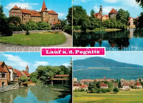 AK / Ansichtskarte Lauf_Pegnitz Kaiser Wenzel Burg Spitalhof Pegnitz mit Judenturm Moritzburg Lauf Pegnitz