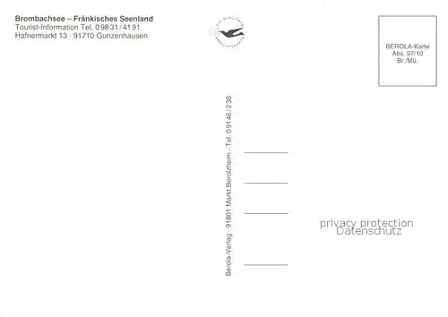 AK / Ansichtskarte Brombachsee Seepartien Boote Strand  Brombachsee