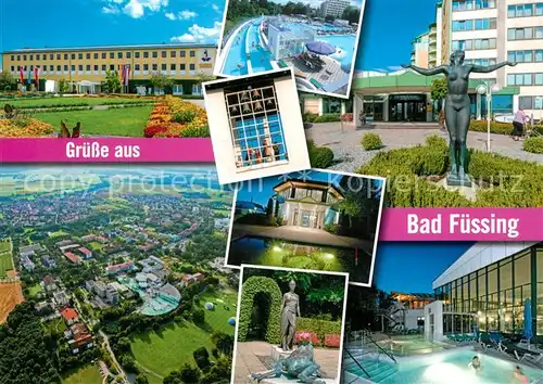 AK / Ansichtskarte Bad_Fuessing Fliegeraufnahme Thermalbad Bad_Fuessing