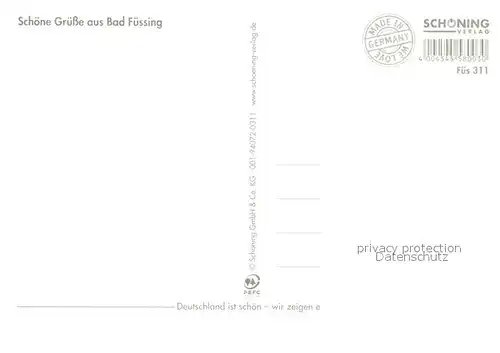 AK / Ansichtskarte Bad_Fuessing Fliegeraufnahme Kurpark Johannisbad Europatherme Kurmittelhaus Christuskirche Heilig Geist Kirche Bad_Fuessing