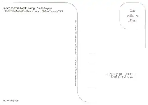AK / Ansichtskarte Bad_Fuessing Thermalbad Fliegeraufnahme Bad_Fuessing