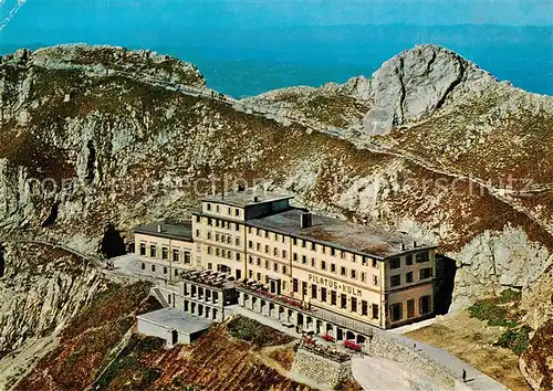 AK / Ansichtskarte Pilatus_Kulm Fliegeraufnahme Hotel Pilatus Kulm Pilatus_Kulm