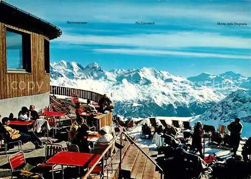 AK / Ansichtskarte St_Moritz_GR Piz Nair Ggipfelrestaurant St_Moritz_GR