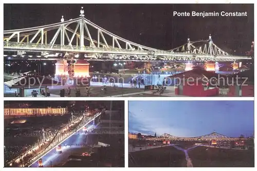 AK / Ansichtskarte Cachoeira Ponte Metalica Benjamin Constant bei Nacht Cachoeira