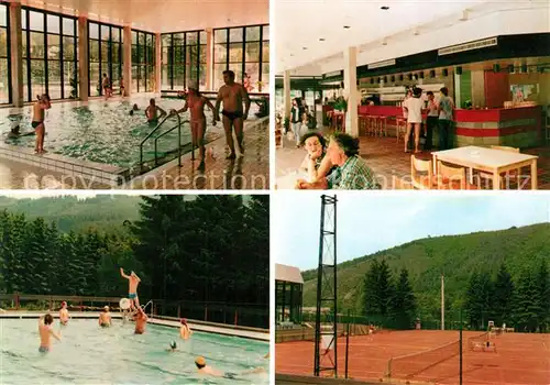 AK / Ansichtskarte Salm_Schirmeck Centre Sportif de la Salm Tennis Freibad Salm Schirmeck