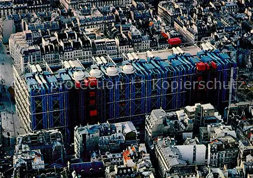 AK / Ansichtskarte Paris Centre National dArt et e Culture Georges Pompidou Vue aerienne Paris