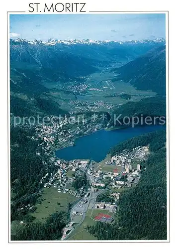 AK / Ansichtskarte St_Moritz_GR Fliegeraufnahme St_Moritz_GR