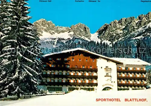 AK / Ansichtskarte Going_Wilden_Kaiser_Tirol Sporthotel Pension Blattlhof Going_Wilden_Kaiser_Tirol