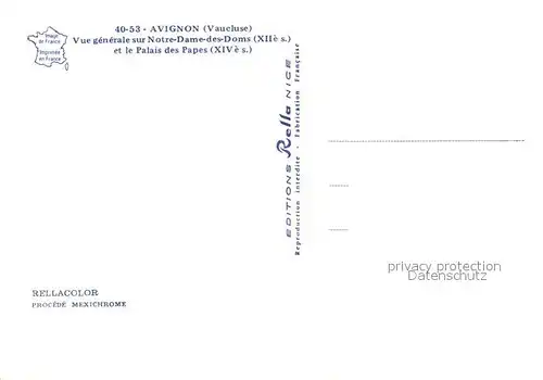 AK / Ansichtskarte Avignon_Vaucluse Vue generale aerienne sur Notre Dame des Doms et le Palais des Papes Avignon Vaucluse