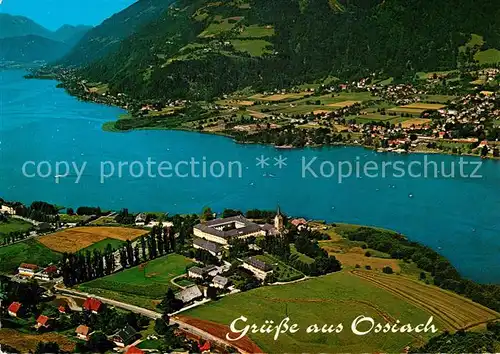 AK / Ansichtskarte Ossiach_Ossiachersee Fliegeraufnahme mit Bodensdorf Ossiach Ossiachersee