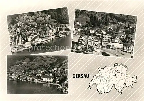 AK / Ansichtskarte Gersau_Vierwaldstaettersee Fliegeraufnahmen Gersau_Vierwaldstaettersee