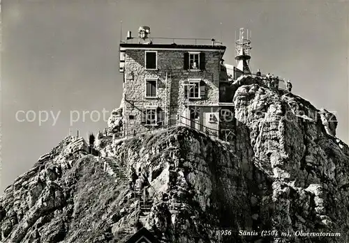 AK / Ansichtskarte Schwaegalp_AR Bahnhofsbuffets der Saentisschwebebahn Saentis Observatorium Schwaegalp AR