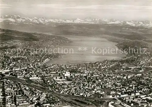 AK / Ansichtskarte Zuerich_ZH Fliegeraufnahme Zuerich_ZH