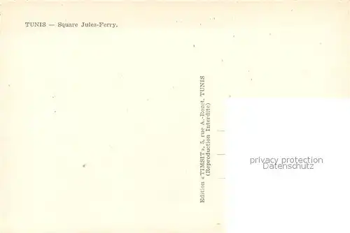 AK / Ansichtskarte Tunis Square Jules Ferry Tunis