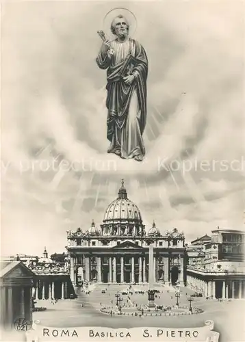 AK / Ansichtskarte Roma_Rom Basilica San Pietro Roma_Rom