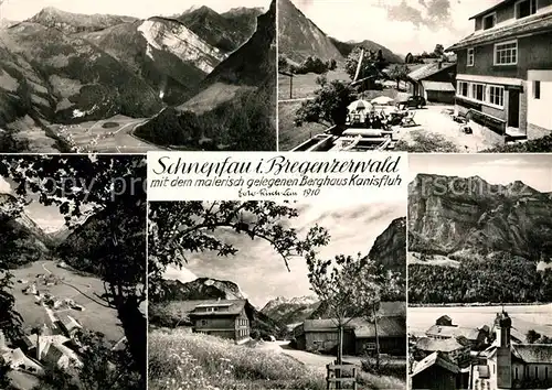 AK / Ansichtskarte Schnepfau_Vorarlberg Panorama Berghaus Kanisfluh Schnepfau Vorarlberg
