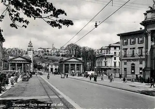 AK / Ansichtskarte Bergamo Porta nuova e citta alta Bergamo