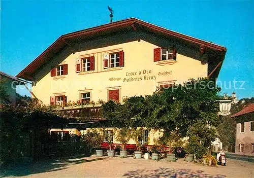 AK / Ansichtskarte Bozen_Suedtirol Gasthof Pension Goldenes Kreuz Bozen Suedtirol