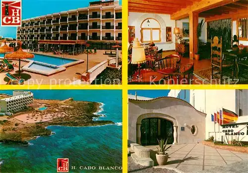 AK / Ansichtskarte Colonia_de_Sant_Jordi Hotel Cabo Blanco Gaststube Fliegeraufnahme Colonia_de_Sant_Jordi