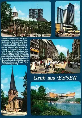 AK / Ansichtskarte Essen_Ruhr Kirche Stadtansichten Chronik Essen_Ruhr