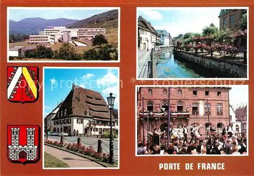 AK / Ansichtskarte Wissembourg Porte de France Stadtansichten Wissembourg