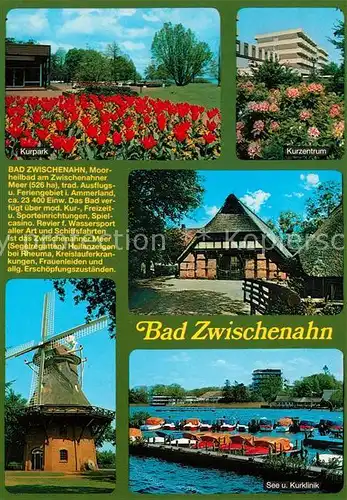 AK / Ansichtskarte Bad_Zwischenahn Kurpark Kurzentrum Muehle See Kurklinik Chronik Bad_Zwischenahn