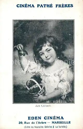 AK / Ansichtskarte Kinder_Child_Enfants Les Cerises Cinema Pathe Freres Eden Cinema Marseille  Kinder_Child_Enfants
