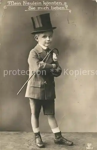 AK / Ansichtskarte Foto_GLCo_Nr. 3861 1 Kind Junge Zylinder  Foto_GLCo_Nr.