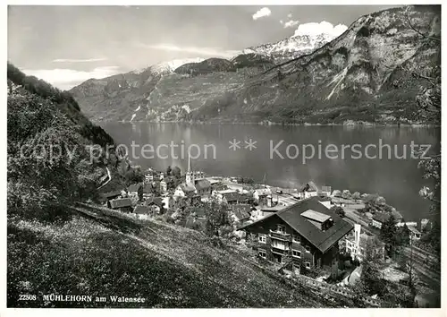 AK / Ansichtskarte Muehlehorn Panorama Walensee Alpen Muehlehorn